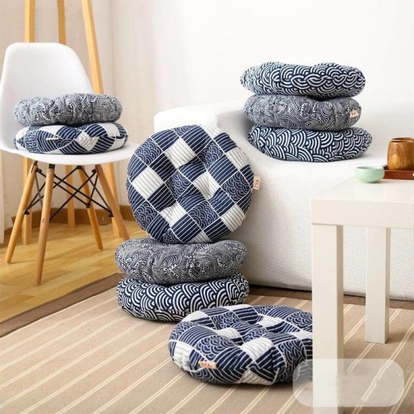 Round tatami cushion