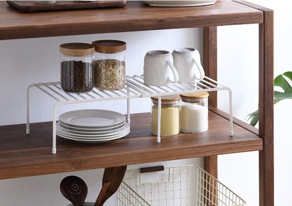 Retractable kitchen rack kitchen multi-layer storage single shelf - Image 4