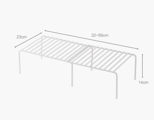 Retractable kitchen rack kitchen multi-layer storage single shelf - Image 6