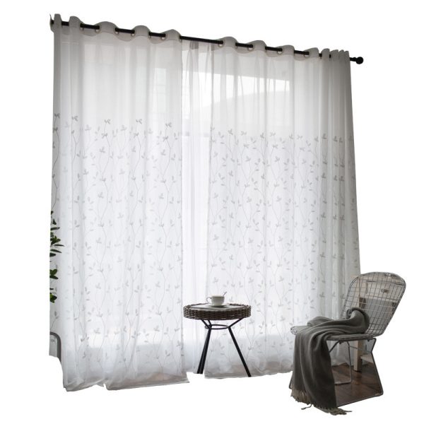 Gauze curtain of bedroom curtain of rural wind sitting room - Image 5