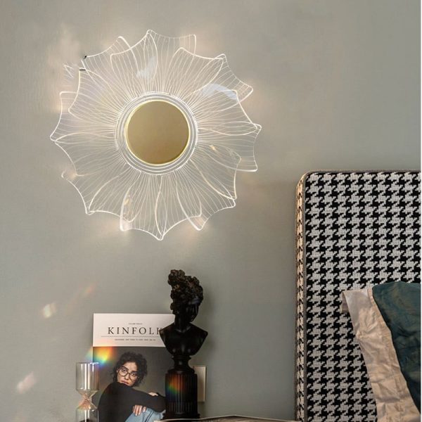 New Creative Personality Petal Acrylic LED Wall Lamp Modern Simple - Image 4