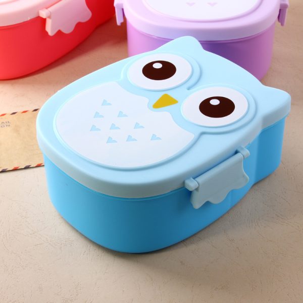 Owl Shape Kids Lunch Box Microwave Safe - Image 2