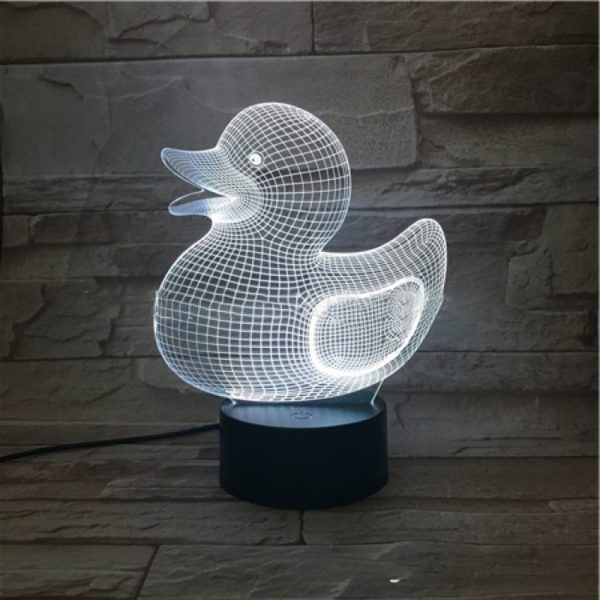 Little yellow duck 3D night light creative cartoon table lamp - Image 4