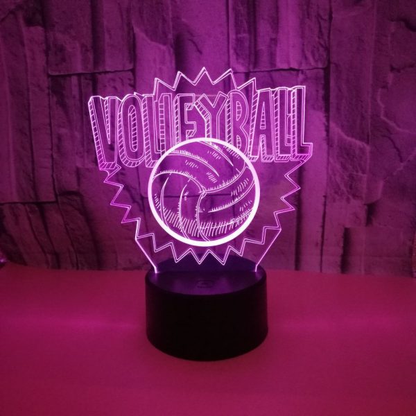 Volleyball 3d led night light - Image 6