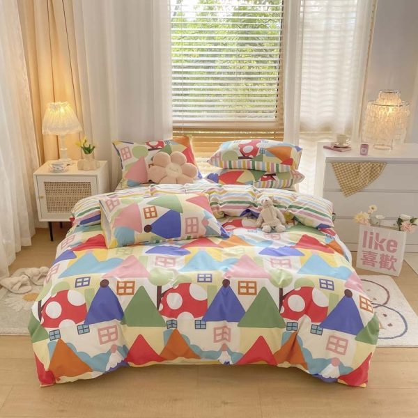 Pure Cotton Brushed Four-piece Thick Bedding - Image 9