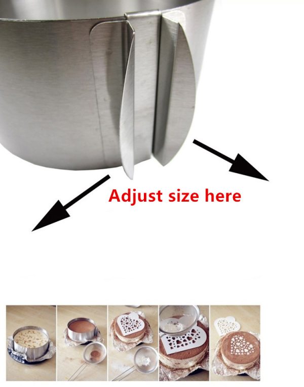 Adjustable stainless steel cake pan - Image 5