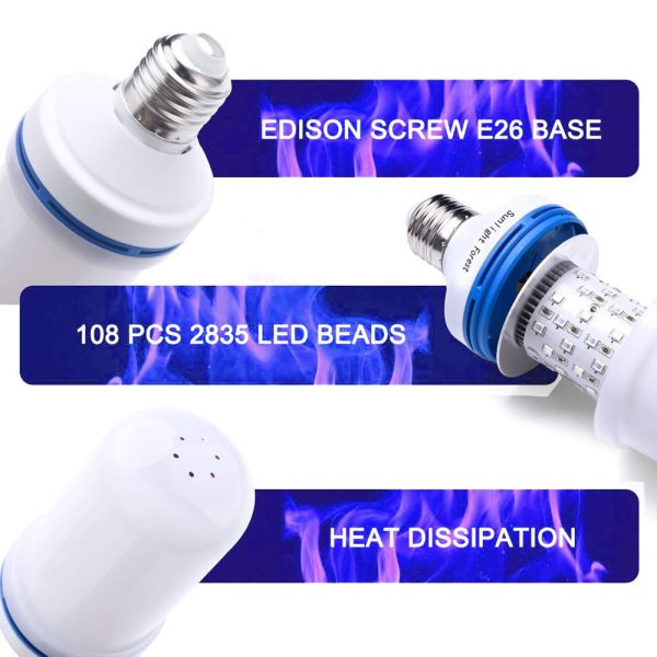 LED Flame Light Christmas Atmosphere Flame Light Bulb - Image 4