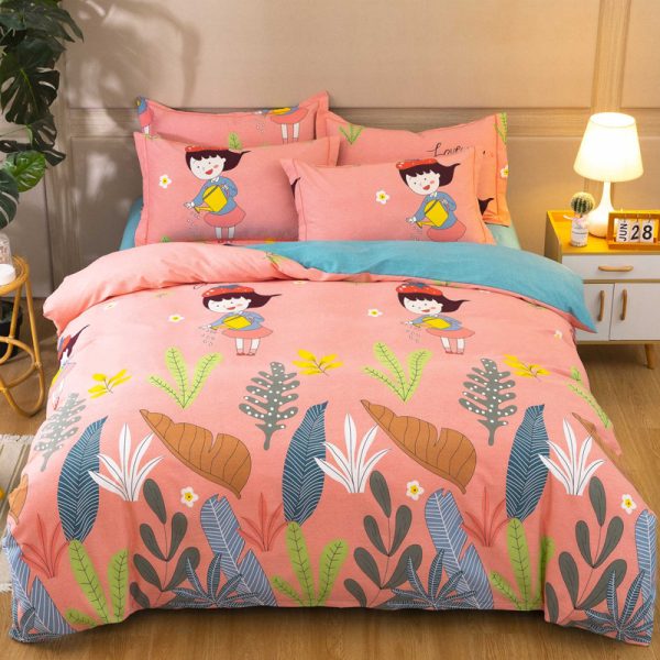 Cotton Winter Linen Quilt Cover Bedding Set - Image 10