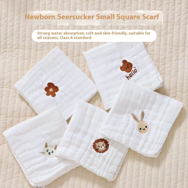 Baby Thin Cotton Class A Six-layer Gauze Small Square Saliva Towel