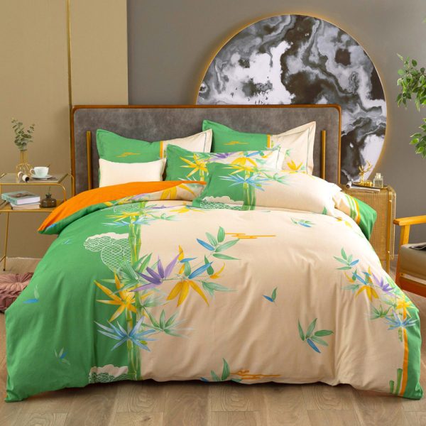 Cotton Winter Linen Quilt Cover Bedding Set - Image 4