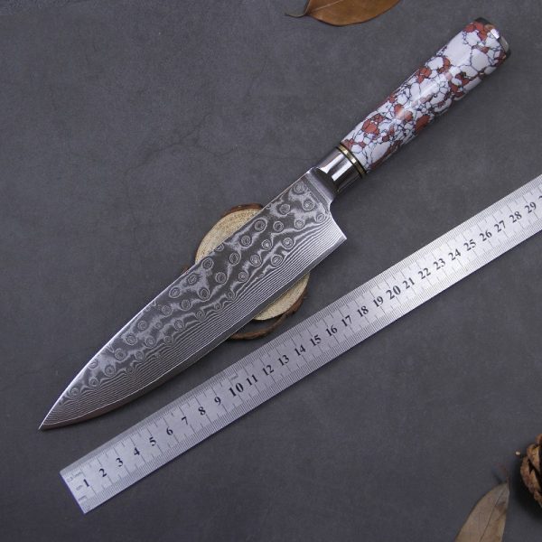 Damascus steel kitchen knife - Image 5