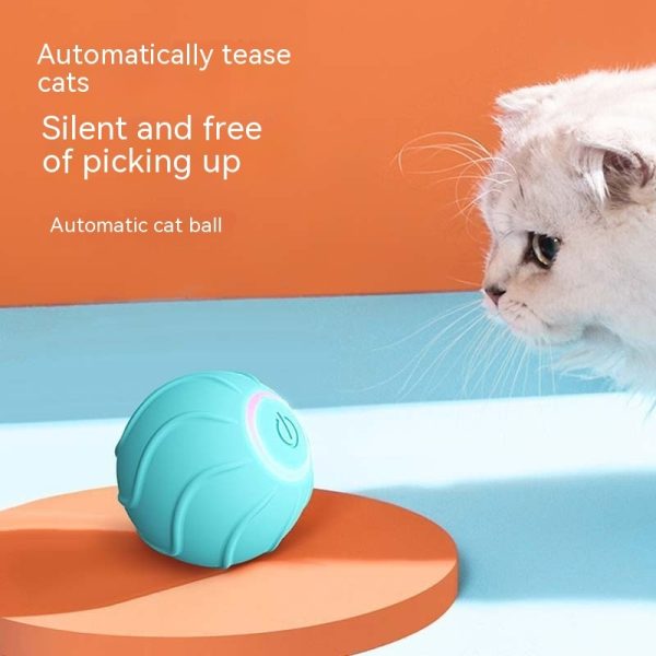 Smart Cat Toys Rolling Ball Pet Cat Owner Interactive Pets Toys Automatic Bouncing Ball USB Self Hi Teasing Kittens Jumping Ball - Image 3