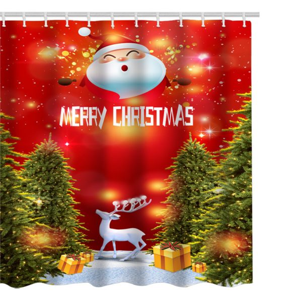 Christmas shower curtain - Image 3