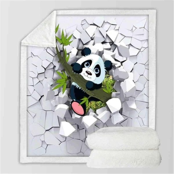 Panda series flannel blanket - Image 3