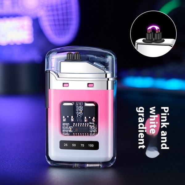 Creative Transparent Case Electronic Pulse Lighter - Image 6