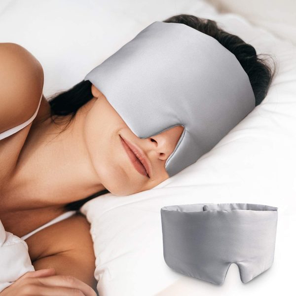 Long Sleep Shading Not Tight Ear All-inclusive Eye Shield Artificial Silk Cold Soft Eye Mask - Image 4