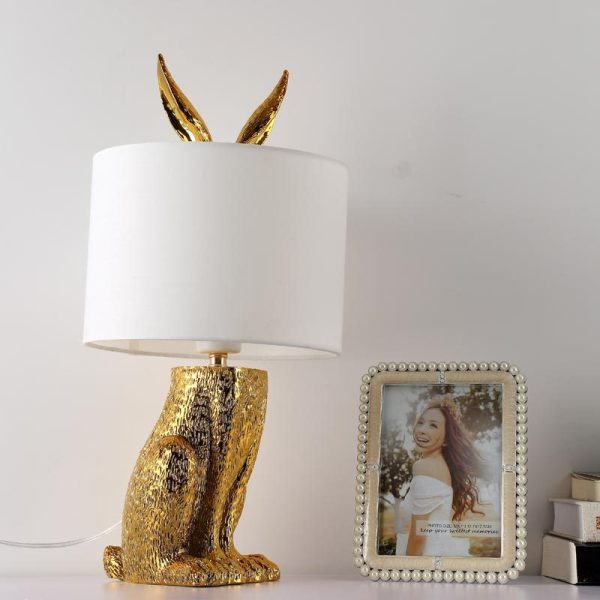 Bedroom Rabbit Table Lamp Living Room Room Bedside Lighting - Image 2