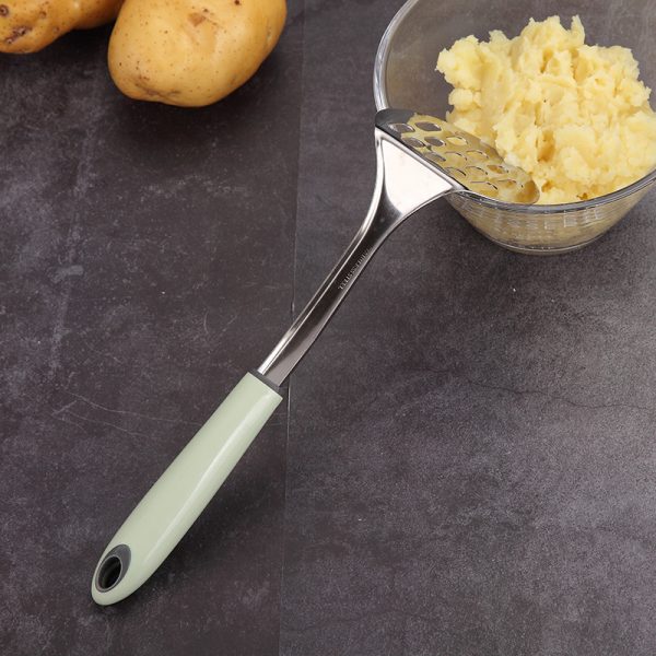 Stainless steel mashed potato press