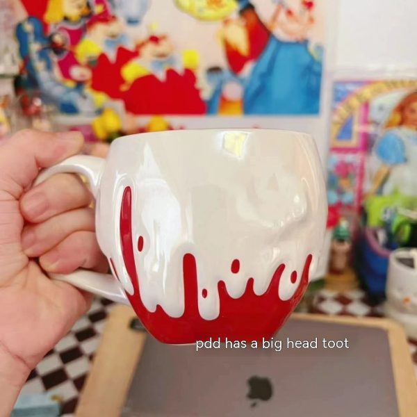 Anime Cartoon Cup High Beauty Gift Creative Ceramic Mug - Image 2