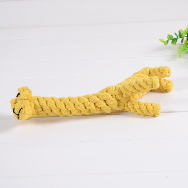 Pet cotton rope pet toy small dog bite giraffe new puppy toys wholesale - Image 4