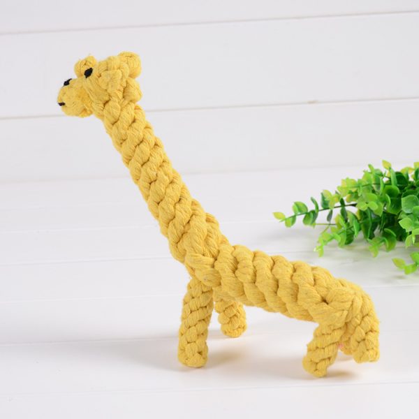 Pet cotton rope pet toy small dog bite giraffe new puppy toys wholesale - Image 3