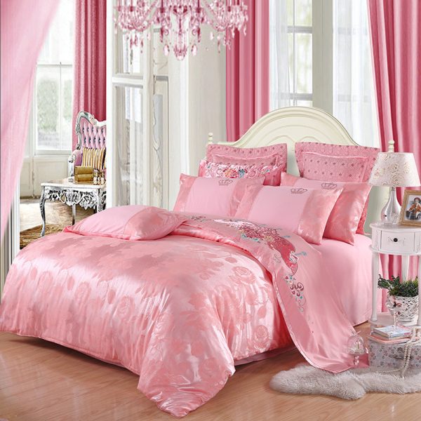 Active satin jacquard four-piece bedding - Image 10