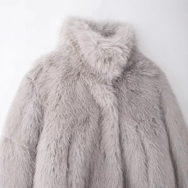 Women's Fashion Simple Leather Fur Coat - Image 2