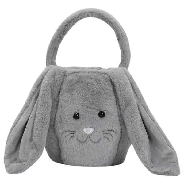 Long Eared Rabbit Easter Bag Basket Plush Gift - Image 5