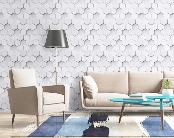 Peel and Stick Geometric Pattern Wallpaper - Image 3