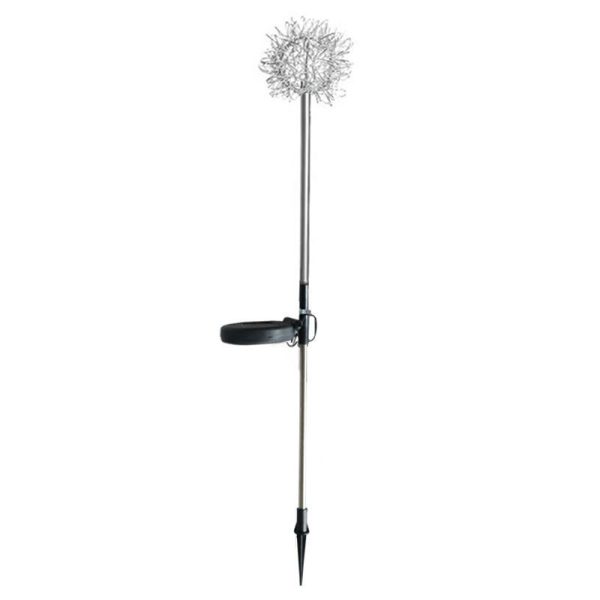 Aluminum Steel Dandelion Led Solar Model Ground Plugged Light Garden Lawn Lamp - Image 3