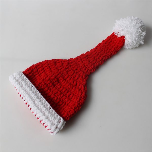 Red wool christmas dress - Image 10