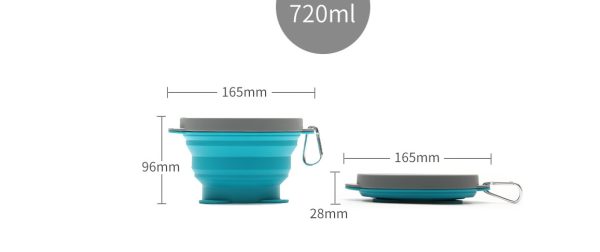 Portable silicone folding bowl - Image 3