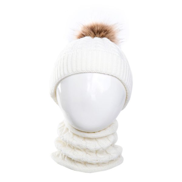 Baby Warm Woolen Cap Toddler Hat Baby Girls Boys Winter Warm Knitted Wool - Image 6