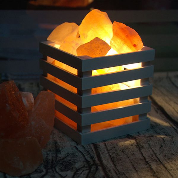 Himalayan crystal salt lamp night light - Image 2