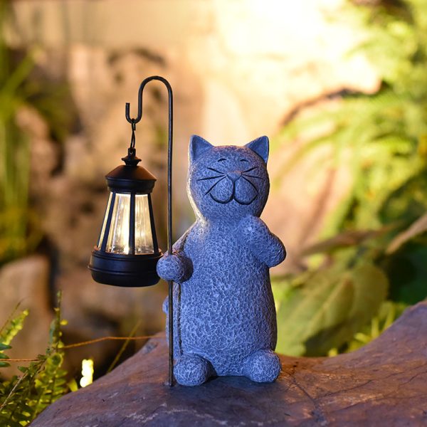 Solar Garden Lamp Kitten Crafts Ornaments - Image 2