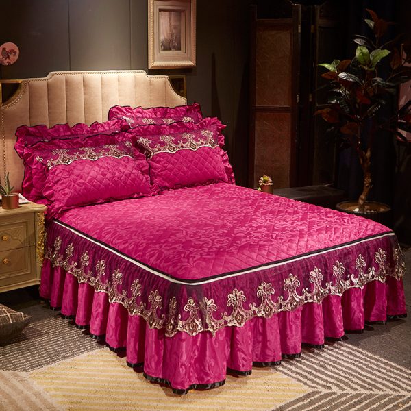 Detachable Skirt-style Non-slip Bed Cover Dustproof - Image 6