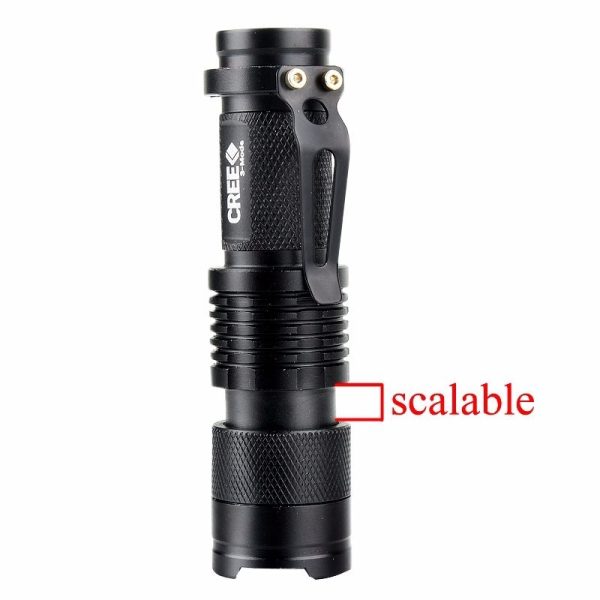 5 Colors Mini LED Flashlight Q5 2000lm Waterproof LED Laterna 1 Modes Zoomable PortableTorch Penlight AA 14500 - Image 3