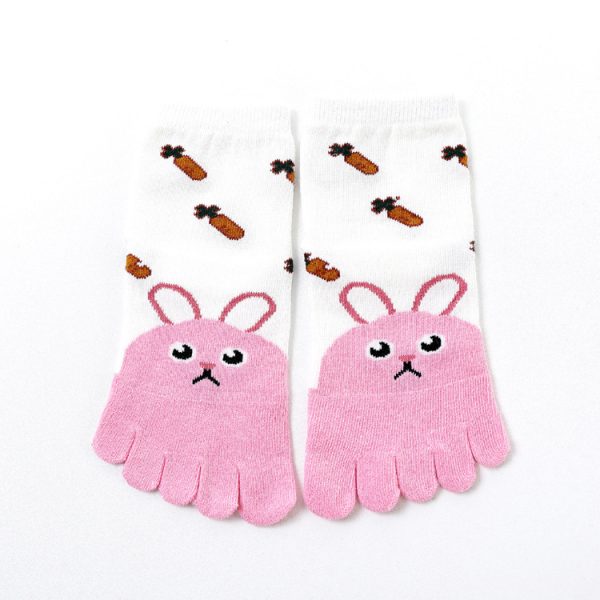 Five Toe Socks Cotton Socks Cute Cartoon - Image 6