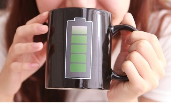 Battery display thermal temperature cup temperature sensitive color cup ceramic coffee mug - Image 2