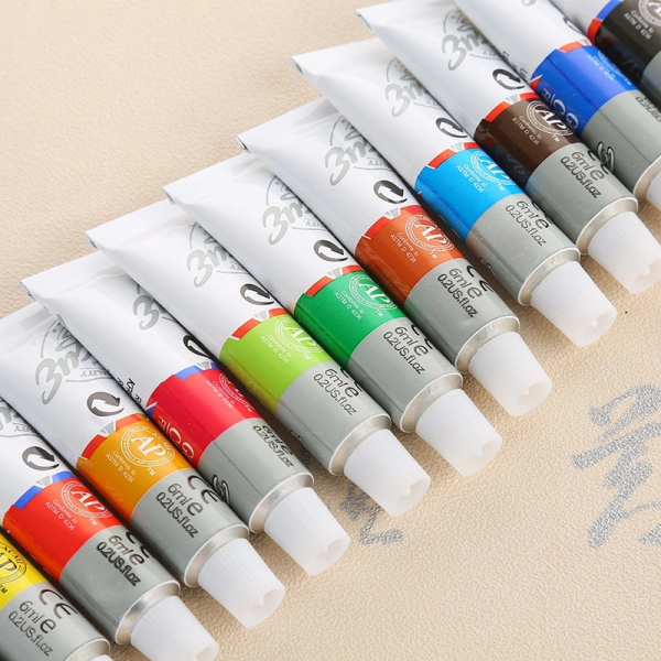 12 Colors 6Ml Gouache Paint Set Beginners DIY Art Supplies - Image 6