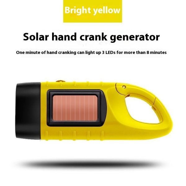 Hand-cranking Self-generating Small Solar Flashlight - Image 5