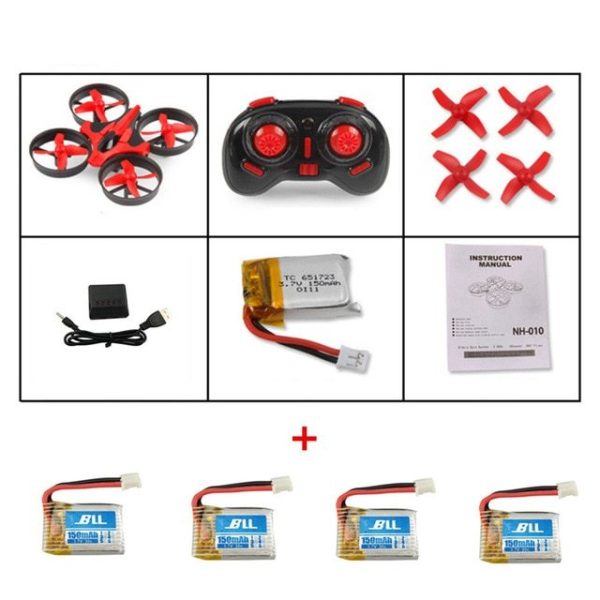 Remote control mini quadcopter with protective ring remote control drone anti-fall remote control aircraft children's toy - Image 5