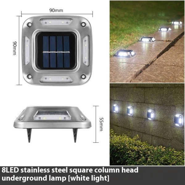 Solar Powered Outdoor Courtyard Garden Buried Light - Image 6