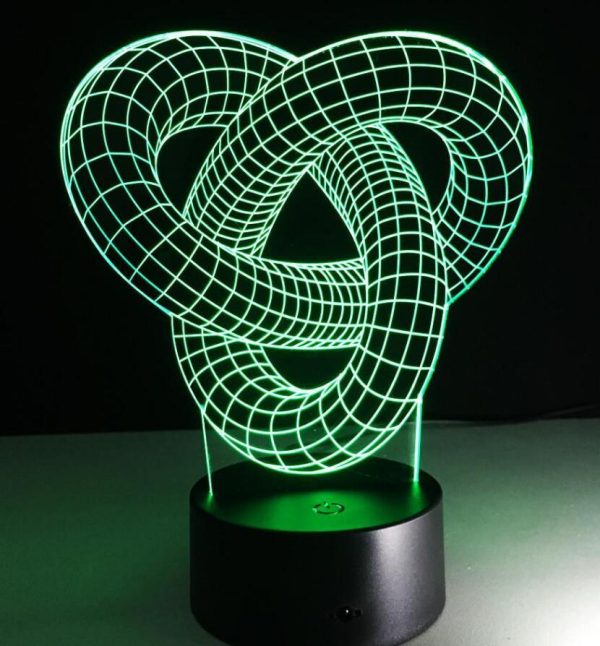 Knot 2 - 3D Optical Illusion LED Lamp Hologram - Image 2