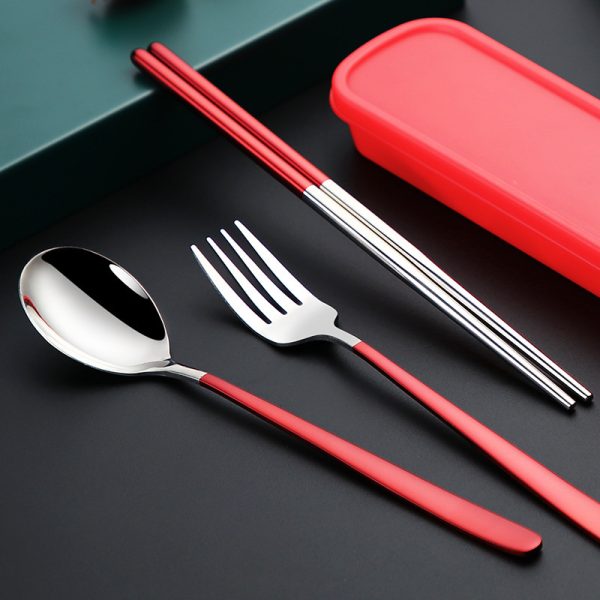 Stainless Steel Portable Tableware Korean Style - Image 4