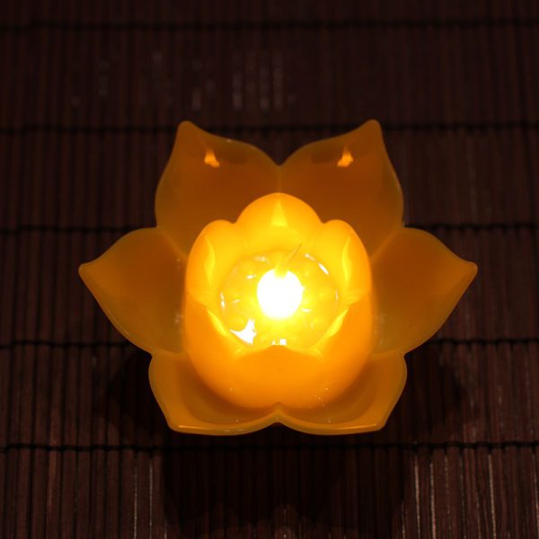 Electronic Plastic Big Lotus With Battery Lamp - Image 2