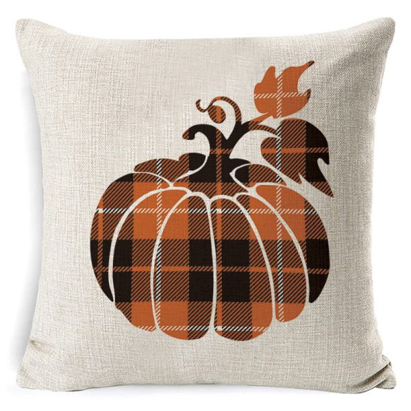 Thanksgiving Easter Linen Short Plush Sofa Cushion Pillow - Image 4