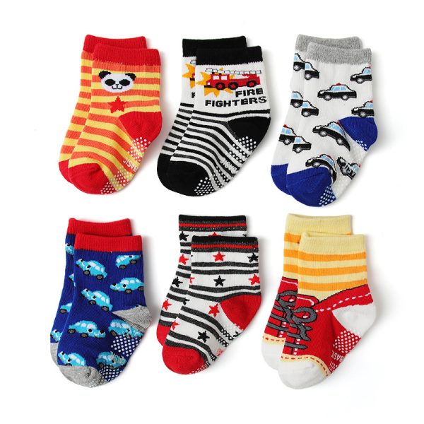 Cartoon Dispensing Non-slip Children's Cotton Socks - Image 4