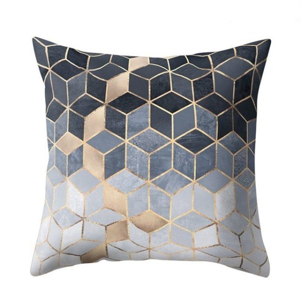 Geometric Polyester Fiber Pillow Cover - Image 6