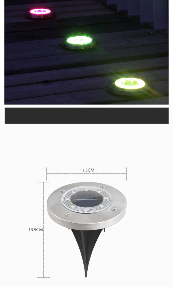 Outdoor Solar Lawn Garden Underground Light - Image 3